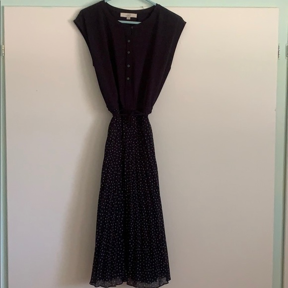 LOFT Geometrical Midi Dress - Picture 1 of 3
